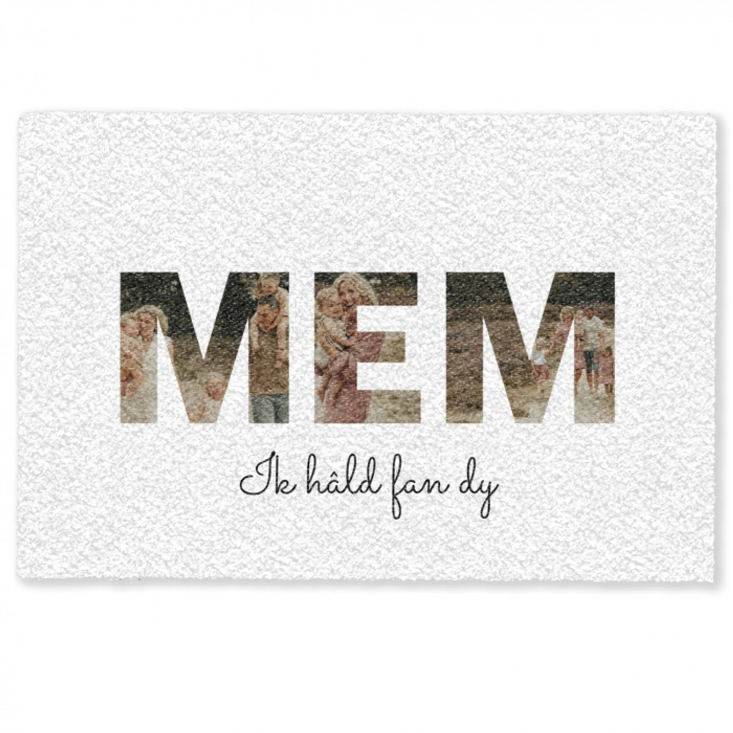 Mem - Lettercollage Deurmat klein -zkaufland3d