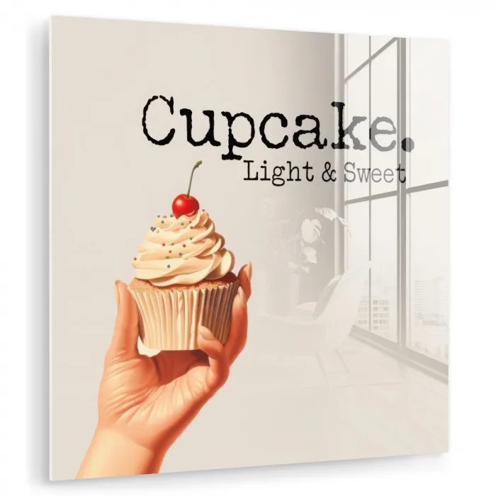 Cupcake - Zoet - Kers plexiglas 5mm klein -zzzproduct_nieuw