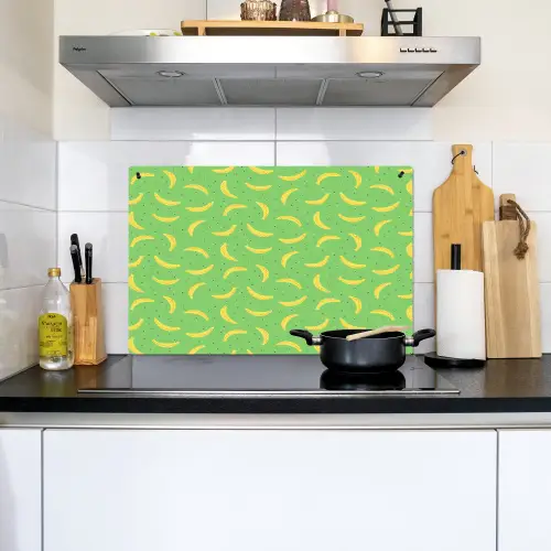 Groen - Geel - Bananen Inductie beschemer met haakjes klein 777 -sfeer2