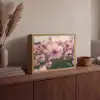 Bloemen - Paars - Wazig Light Box met batterij (Wandlamp) middel -sfeer2
