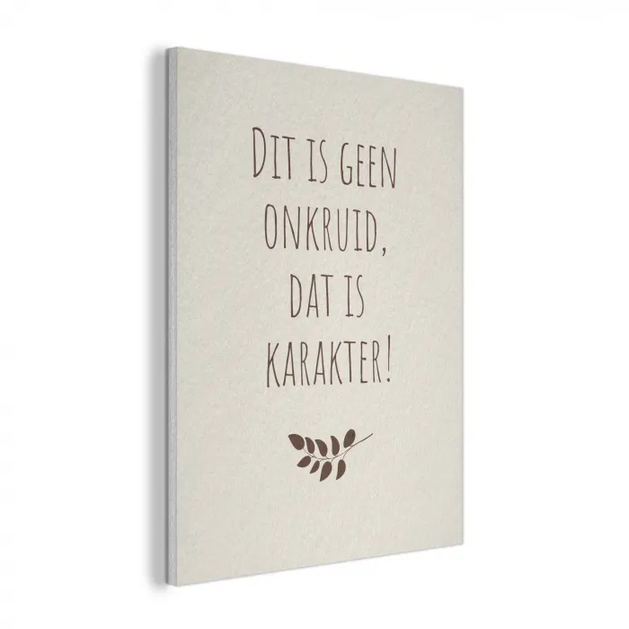 Bruin - Minimalistisch - Quote - Zomer PET vilt klein -3d
