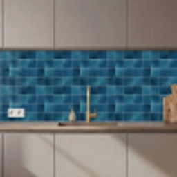 Keramiek - Structuur - Tegel - Blauw keuken achterwand 2 middel 871 zz_3dshopping