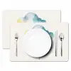 Wolk - Regen - Watercolor - Kleurrijk Placemat vinyl groot -zzsfeer2_Kitchenyeah-website