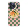 Sushi - Bord - Geblokt - Groen Telefoonhoesje iPhone 17 Pro klein -3d
