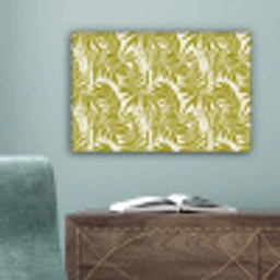 Palmblad - Patroon - Groen canvas 2cm klein 34 -sfeer4