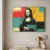 Vrouw - Kleurvlakken - Klassieke schilderkunst Textielframe zwart klein -sfeer2