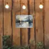 Kunst - Grijs - Goud - Abstract tuinposter los doek klein -sfeer1