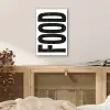 Food - Zwart - Wit - Decoratie aluminium wit klein -sfeer3