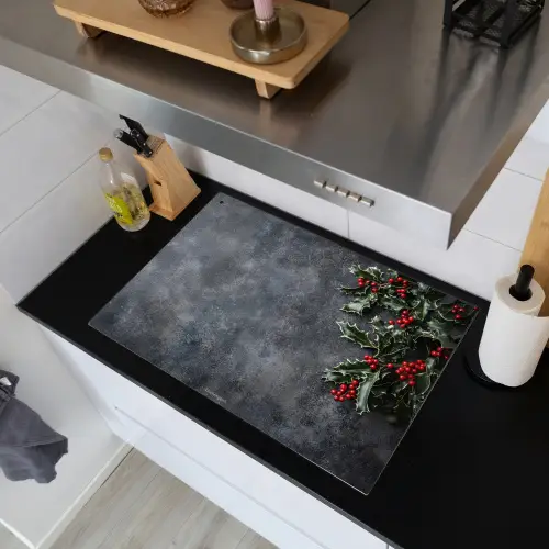 Winter - Hulst - Kerst - Beton Inductie beschemer met haakjes klein -sfeer1