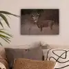 Herfst - Hert - Gras - Natuur - Dieren canvas 2cm klein -sfeer1