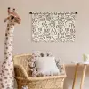 Abstract - Beige - Patroon - Donkerbruin Wandkleed katoen klein 269 -wsfeer5_kind