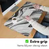 Marmer - Patronen - Grijs - Marmerlook - Zwart Muismat XXL klein -sfeer3