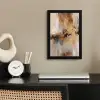 Modern - Bruin - Abstract - Beige fotolijst zwart zonder passe partout klein -sfeer1