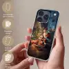 Kerstman - Haard - Donker Telefoonhoesje iPhone 17 Pro klein -sfeer3_NL