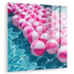Strandballen - Roze - Water plexiglas 5mm klein -zzzproduct_nieuw
