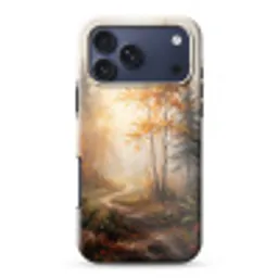 Bospad - Herfstbladeren - Natuur - Schilderachtig - Oranje Toughcase MagSafe Apple iPhone 17 Pro Max klein -3d