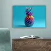 Ananas - Regenboog - Blauw - Popart canvas 2cm klein -sfeer4