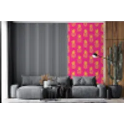 Ananas - Trendy - Roze fotobehang vinyl groot 64 -bank