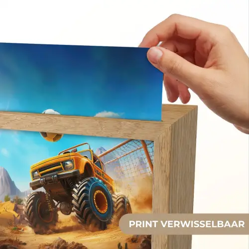 Monstertruck - Voetbal - Woestijn Light Box met kabel (Kinderlampje) klein -USP_websiteprintNL