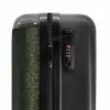 Grijs groene slangenhuid met symmetrische schubstructuur NBS - Handbagage koffer - Kinderen Unisex middel -slot