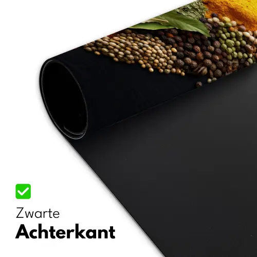 Specerijen - Mix - Hartvorm - Zwart Muismat XXL klein -sfeer2