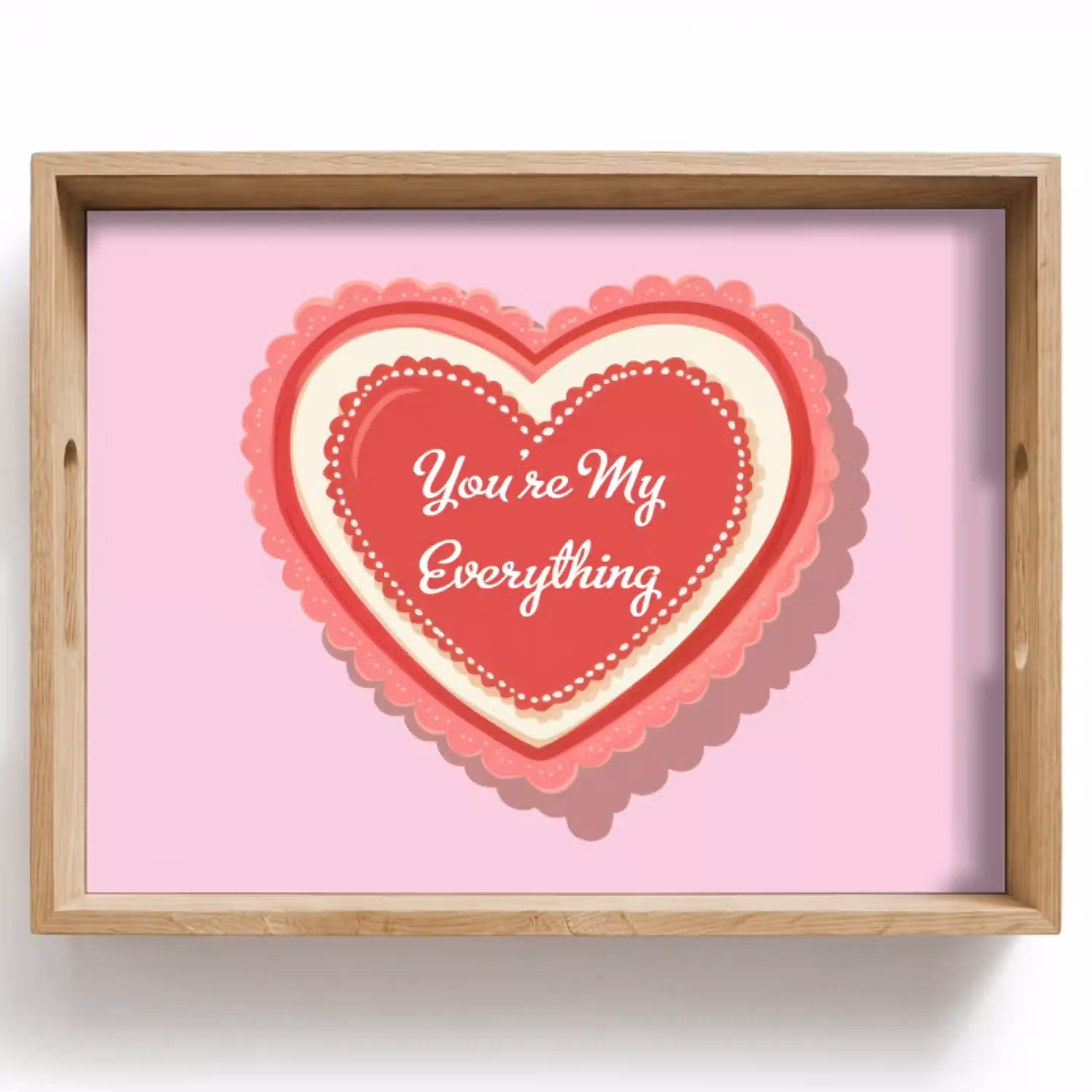 Liefde - Hart - Valentijn Dienblad Rechthoek middel -z3d_shopping