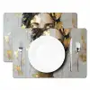 Sierlijk - Vrouw - Goud - Ogen Placemat vinyl groot -zzsfeer2_Kitchenyeah-website