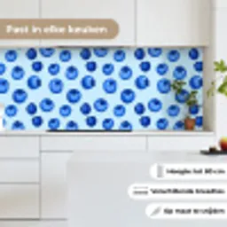Bessen - Modern - Blauw keuken achterwand 2 middel 871 -sfeer4_NL
