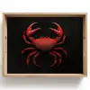 Krab - Rood - Vissen - Schaaldieren Dienblad Rechthoek middel -z3d_shopping