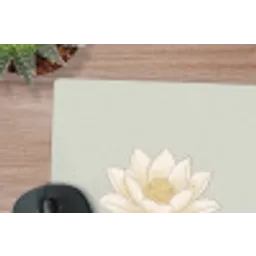 Lotus - Bloemen - Groen muismat rubber klein -closeup