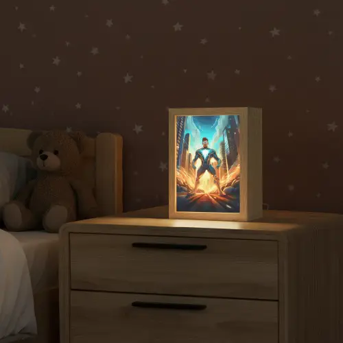 Superhelden - Kinderen - Jongens Light Box met kabel klein -sfeer1_kind
