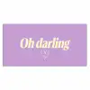 Oh darling - Hart - Paars Muismat XXL klein -3d_leeg