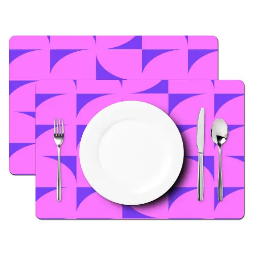 Kwadranten - Paars - Roze - Vierkanten Placemat vinyl groot 368 -zzsfeer2_Kitchenyeah-website