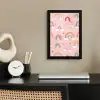 Regenboog - Patroon - Pastel - Handgetekend fotolijst zwart zonder passe partout klein -sfeer1
