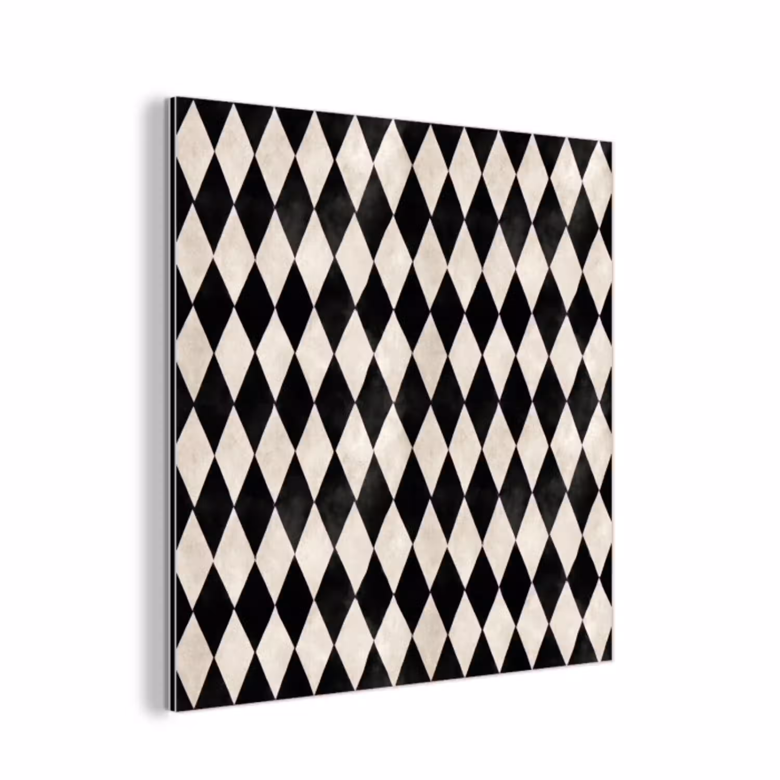 Klassiek - Patroon - Zwart aluminium wit klein 46 -3d