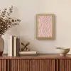 Lichtroze - Zebra - Patroon - Donkerroze Light Box met kabel (Tafellamp) klein 925 -sfeer2