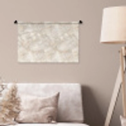 Lichtbeige - Goudbruine Nerven - Marmer Wandkleed katoen klein 269 -sfeer4