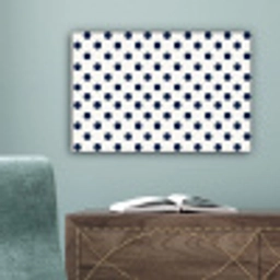Klassiek - Stippen - Blauw canvas 2cm klein 34 -sfeer4