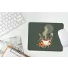 Kop - Bloemen - Groen - Koffie muismat rubber klein -witbureau