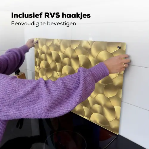 Modern - Cirkel - Goud Inductie beschemer met haakjes klein 777 -ky-ophangen-nl