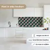 Groen - Roze - Retro - Sterren keuken achterwand 2 middel 871 -sfeer4_NL