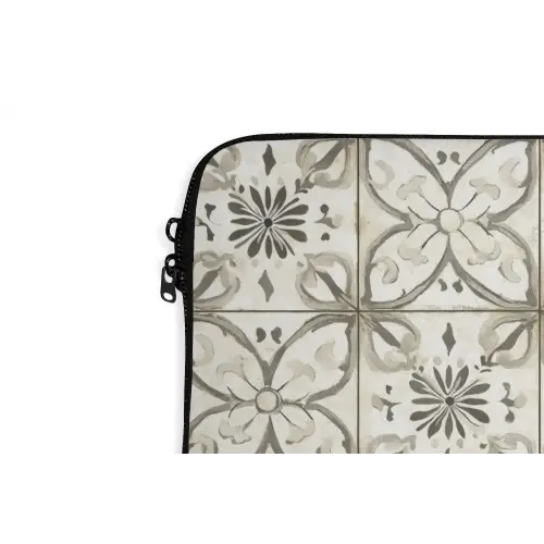 Antiek - Tegel - Beige laptophoes neopreen klein 279 -detail