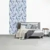 Frans - Citroen - Royaal - Bladeren - Blauw fotobehang vinyl groot 64 -slaapkamer