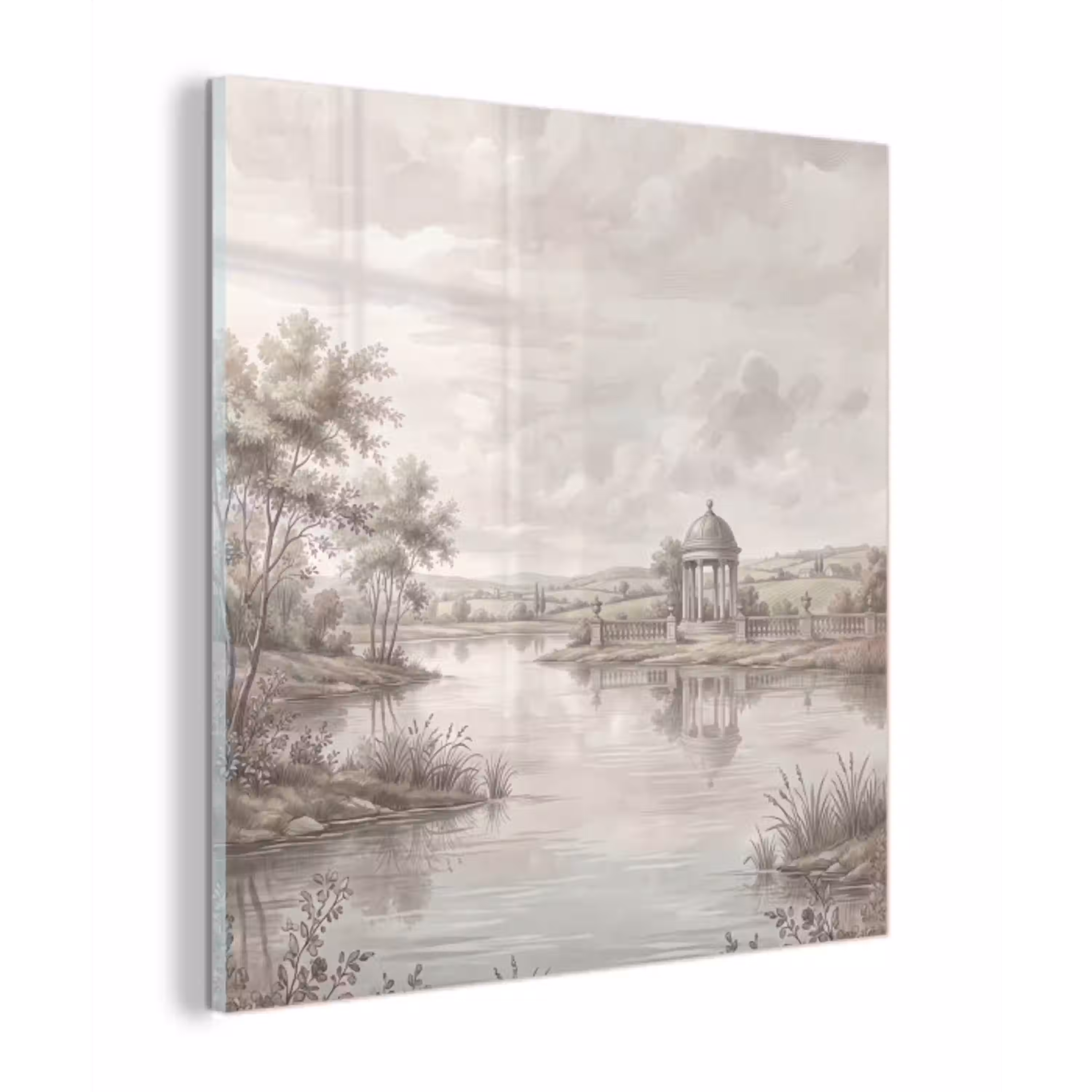 Landschap - Water - Natuur - Sepia plexiglas 5mm klein -z3d