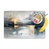 Kunst - Grijs - Goud - Abstract Placemat vinyl groot -zzzproduct_Kitchenyeah-website