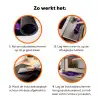 Golven - Abstract - Paars Inductie beschermer vinyl 3mm klein -zzzzzzz-td-werking