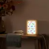 Blauw - Patroon - Snoep Light Box met kabel (Tafellamp) klein -sfeer4