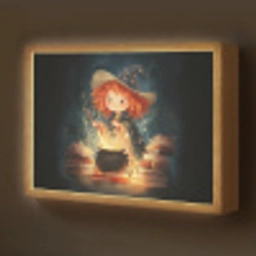 Tovenares - Meisje - Boeken - Toveren Light Box met batterij (Wandlamp kind) middel -z3d_website