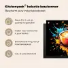 Koffie - Graffiti - Drinken - Abstract Inductie beschermer vinyl 3mm middel -zzzzzzusp-haakje_NL