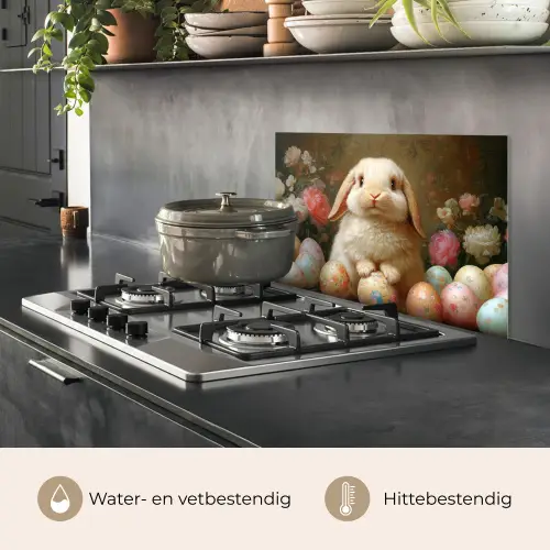 Konijn - Paaseieren - Stilleven keuken achterwand spatscherm klein -usp_NL